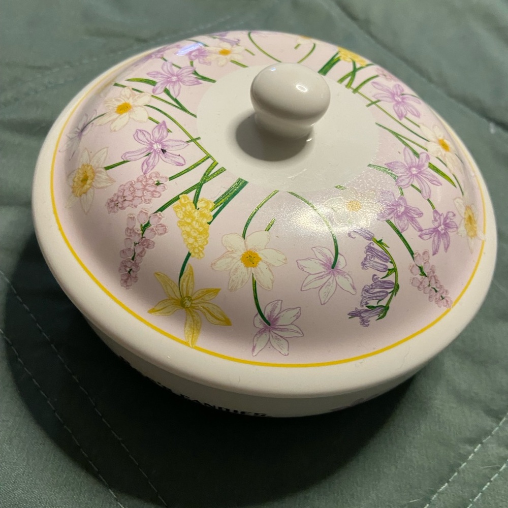SEE’S CANDIES Floral Candy Dish w/ Lid